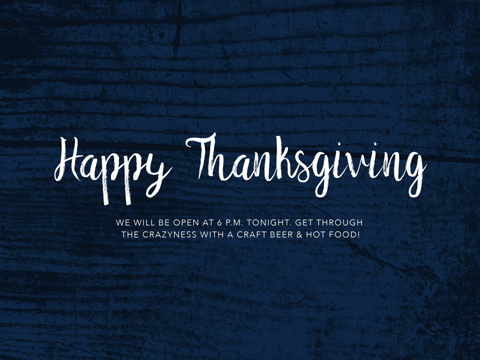 FRBCRestaurant's tweet photo. Happy Thanksgiving to all our craft beer loving friends! https://t.co/SK7rAWFRIk