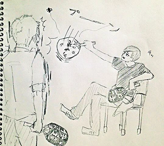 二口の推し
二口「虫うぜぇな……」バシッ「あー逃がした。このうちわダメだわ」
鎌先「おい!!!!」 