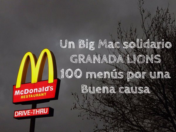 GranadaLions's tweet photo. Gracias @ideal_granada por la difusión @McDGranada #bigmac #unjugueteUnniño #macdonalds https://t.co/4T5sm5JdlC