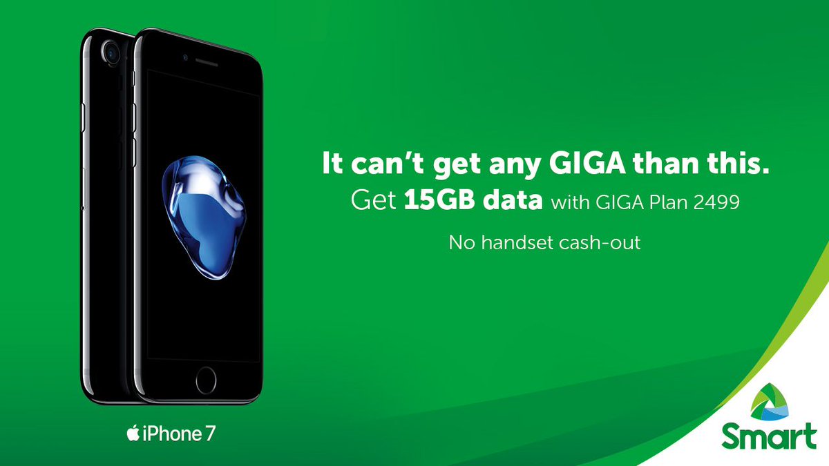 LiveSmart's tweet photo. Experience iPhone7 on Smart’s biggest data offer yet. Get the #SmartiPhone7 for FREE with Giga Plan 2499: https://t.co/FoHj94EVrS https://t.co/BYGrRnh9Bm