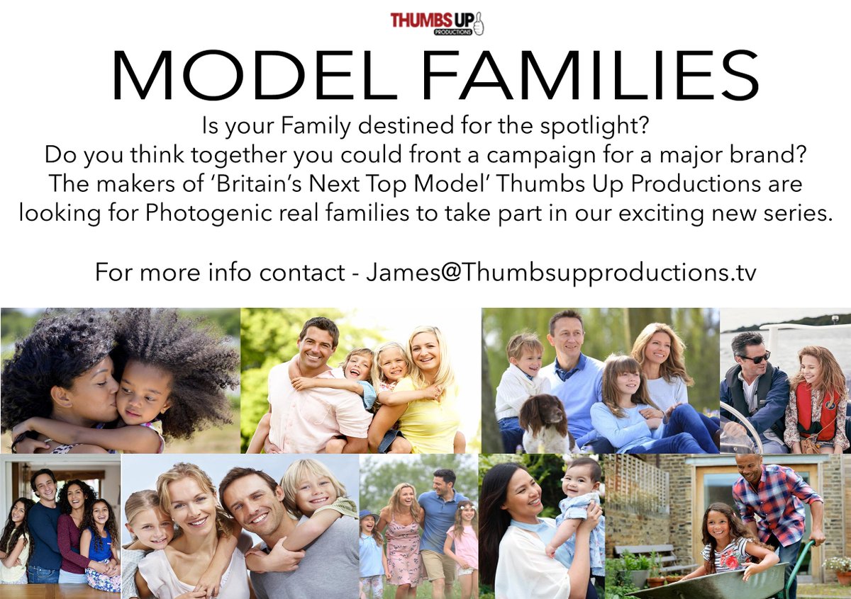 Suave_Debonair_'s tweet photo. WANTED - Photogenic Families #castingcall #TVCasting #RTCasting #BritainsNextTopModel #modeling #FamiliesWanted #UKCasting #BlueSteel #RT https://t.co/UgjDFh3giI