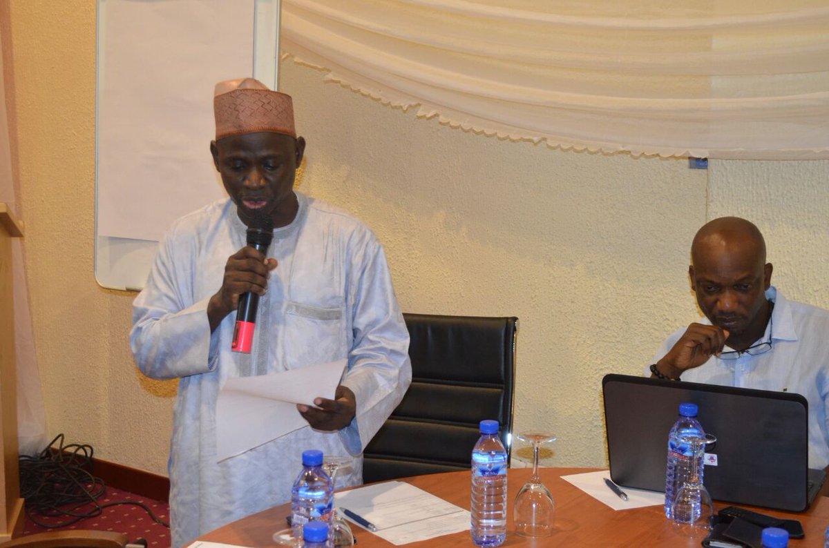 Dr. Audu Bala Mohammed NMEP National  coordinator welcoming Title Editors to the breakfast meeting. <a href="/SFHNigeria/">Society for Family Health</a>