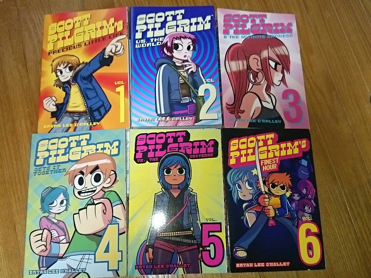 薬屋リンゴォ 今日の１冊 Scott Pilgrim Vs The World カナダの漫画 家ブライアン リー オマリーの映画化もした人気漫画 日本のオタクカルチャーに影響を受けたせいか 色々と小ネタが散りばめられている 日本語翻訳版も出ているので 興味を持ったら買