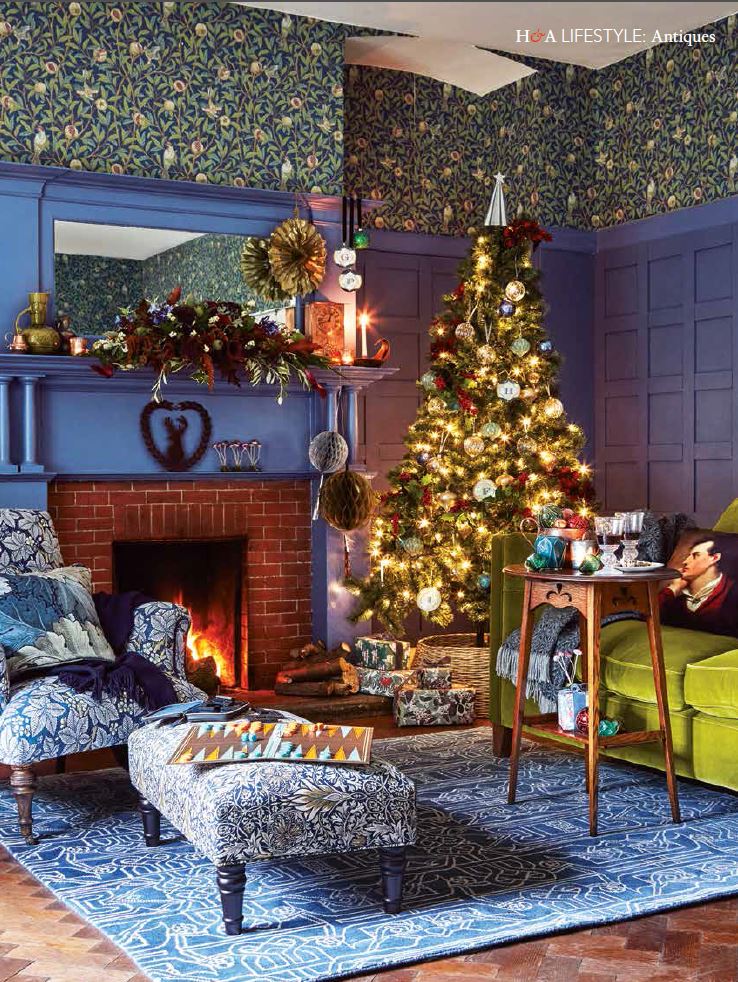 This beautiful Christmas scene can be found in the December issue of <a href="/homes_antiques/">Homes & Antiques</a>! Thank you H &amp; A team for including us