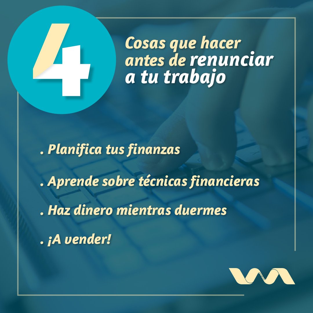 WaveDesign_ve's tweet photo. #Recomendación ¿Pensando en renunciar a su #trabajo? Tome en cuenta estos 4 factores a considerar --> https://t.co/ewwTK9XME6 #24Nov #Tips https://t.co/oHL4ZNnc22