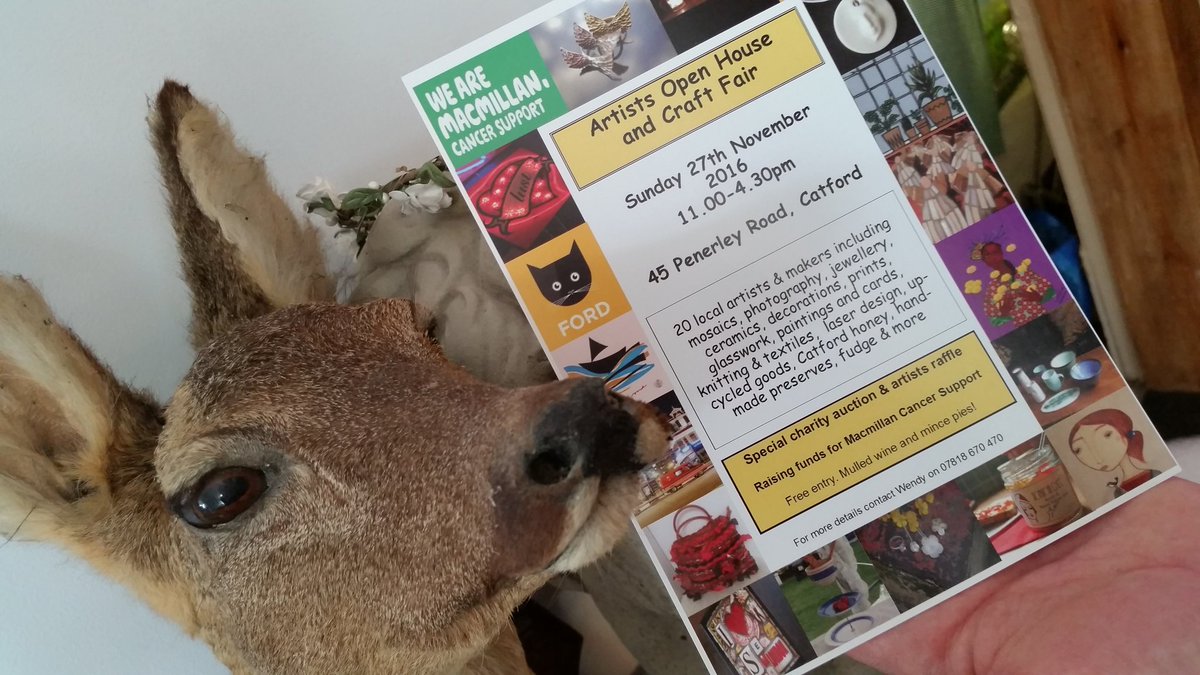 He's excited can't you tell? All welcome this Sunday <a href="/catfordarts/">Catford Arts</a> <a href="/Love_Catford/">Love Catford</a> <a href="/HitherGreenLee/">Hither Green & Lee</a> <a href="/leeopenstudios/">Lee Green Open Studios</a> #lewisham #catford