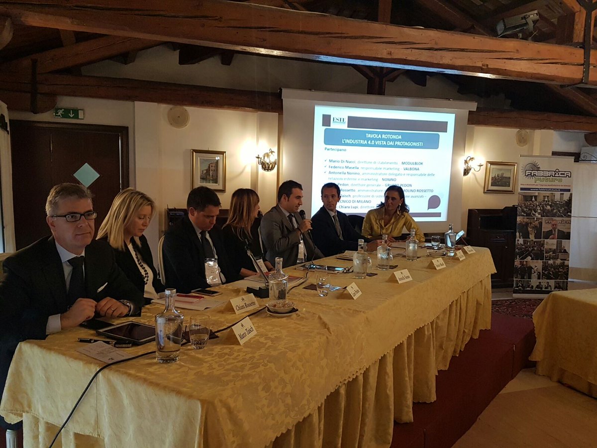SistemiImpresa's tweet image. #Industria40 raccontata dai protagonisti a #FabbricaFuturo @GrappaNonino @PedonGroup @ValbonaSrl