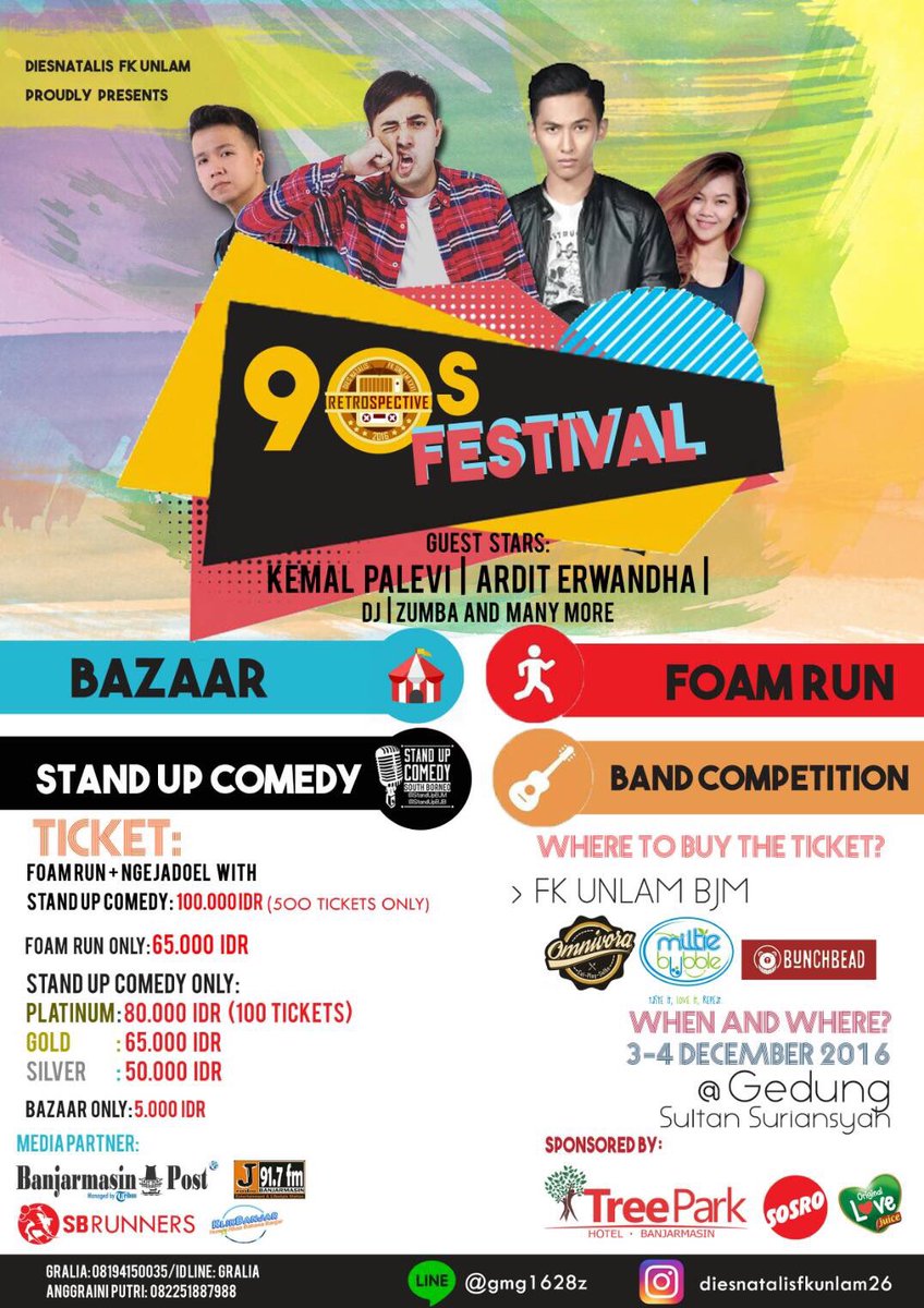 StandUpBJM's tweet image. Yooo acara keren nih , beli gih tiket ny ntar kehabisan 
cp: 
- Gralia 
(08194150035/id line : gralia)
- Anggraini P.
(Hp/line:082251887988)