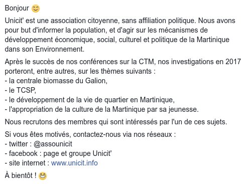 assoUnicit's tweet photo. Unicit' recrute !
#TCSP , usine biomasse, culture #Martinique, nous recrutons des membres intéressés par ces sujets. Contactez-nous ! https://t.co/wypA8rWkvS