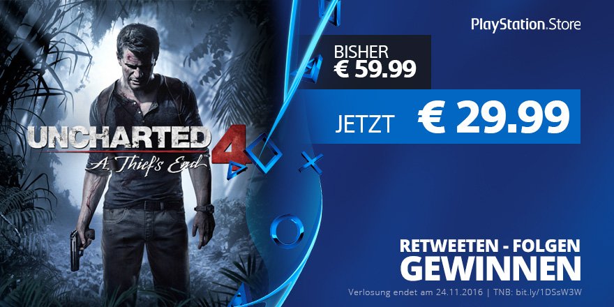 PlayStationDE's tweet photo. RT &amp; 50 EUR #PSN-Guthaben gewinnen! Holt euch jetzt die Mega Wochenend-Angebote im Store → https://t.co/z5AaHGdrAn https://t.co/4DyFTyDM3w