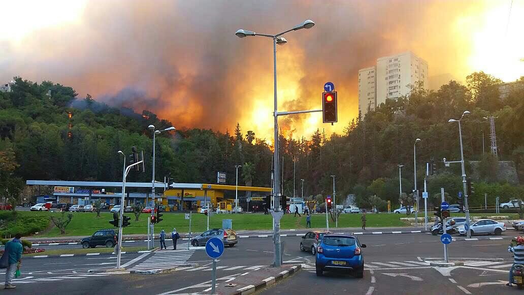 StandWithUs's tweet image. Shocking pictures from #Haifa as the city is being evacuated due to arson attacks #israel