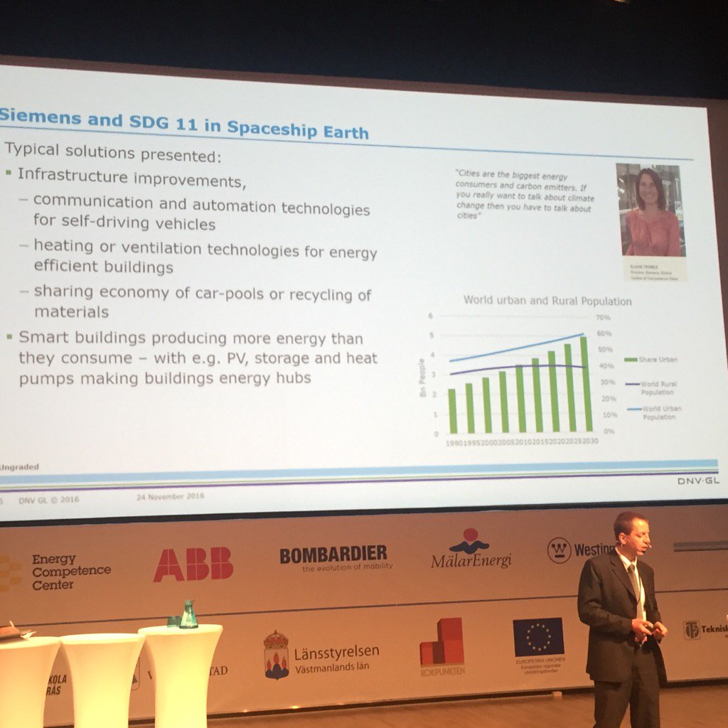 Bengt_Stridh's tweet photo. Sverre Alvik. Smart buildings producing more energy than they consume > PV and energy storage! #HUB2016 https://t.co/KzYxbAikpm