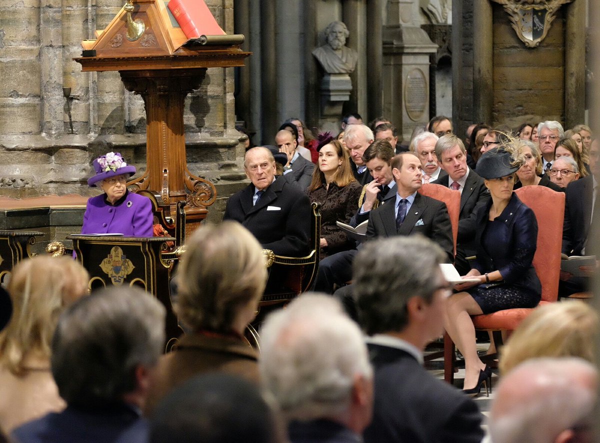 The Queen, The Duke &amp; The Earl and Countess join a 2,000 strong congregation which includes <a href="/ParalympicsGB/">ParalympicsGB</a> Gold Medallist Hannah Cockroft.