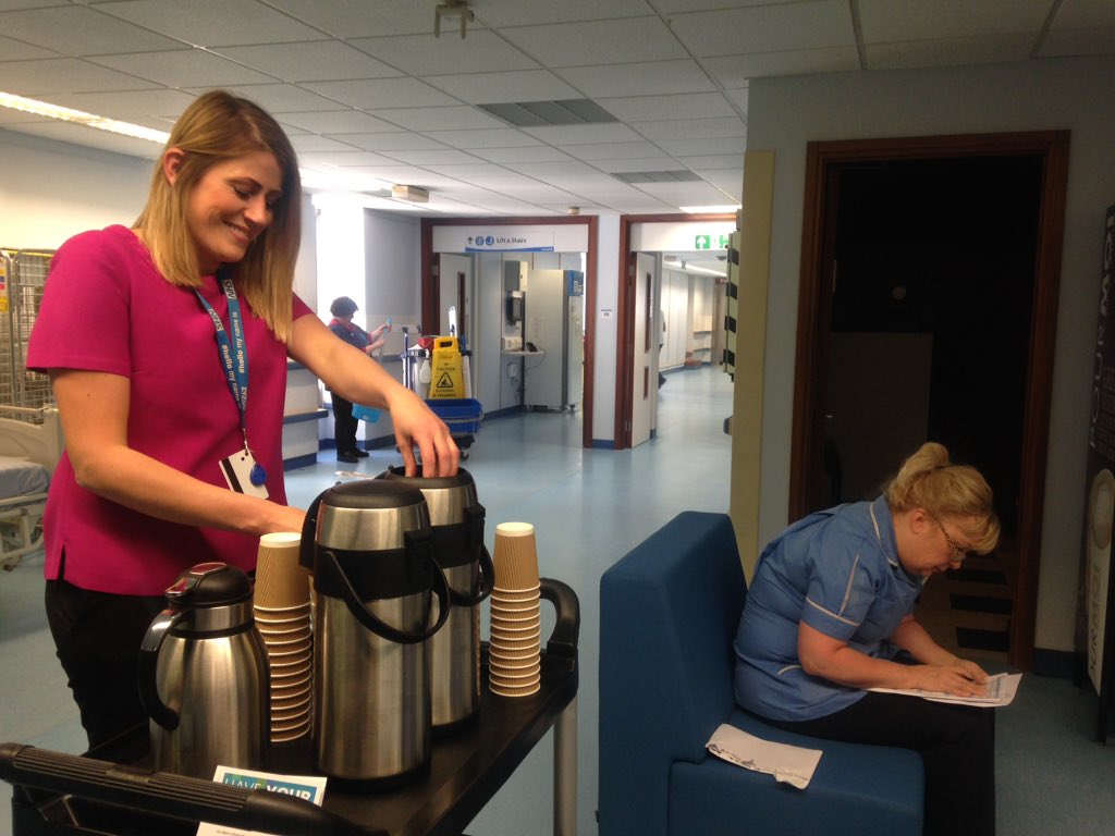 WEDoOD_UHP's tweet photo. As part of our 'big push' Laura is out serving tea for anyone that hasn't had the chance to complete their survey #YourVoice #crackingbrew https://t.co/8GfTN4vYrP