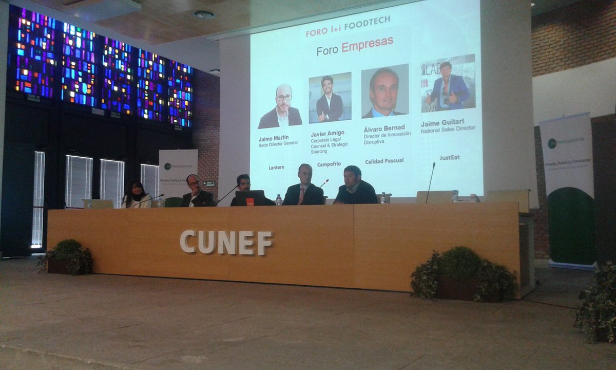GENOMID's tweet photo. Comienza el foro FoodTech en CUNEF Madrid. @GENOMID presentará tecnología #GENOMID #forofoodtech https://t.co/1fCgVDz11B