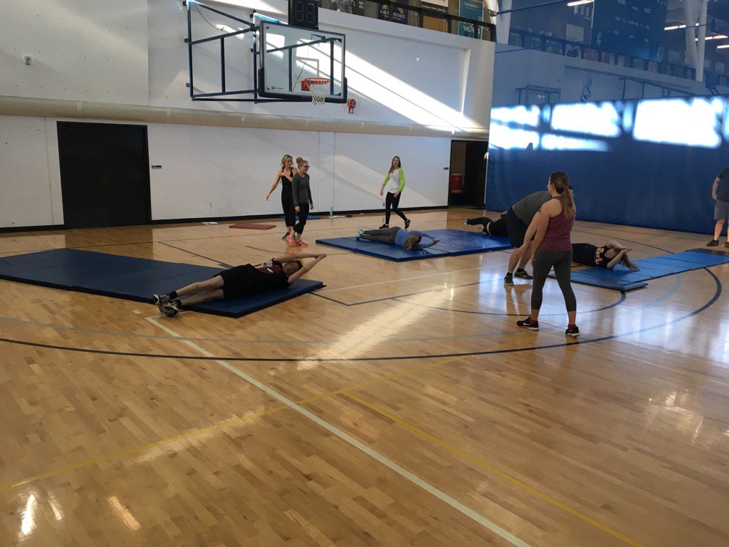 DrDanBalderson's tweet photo. Exploring educational gymnastics today in #ed3700 @ULethbridgeEdu @uleth_eus https://t.co/BzBSDSinj5
