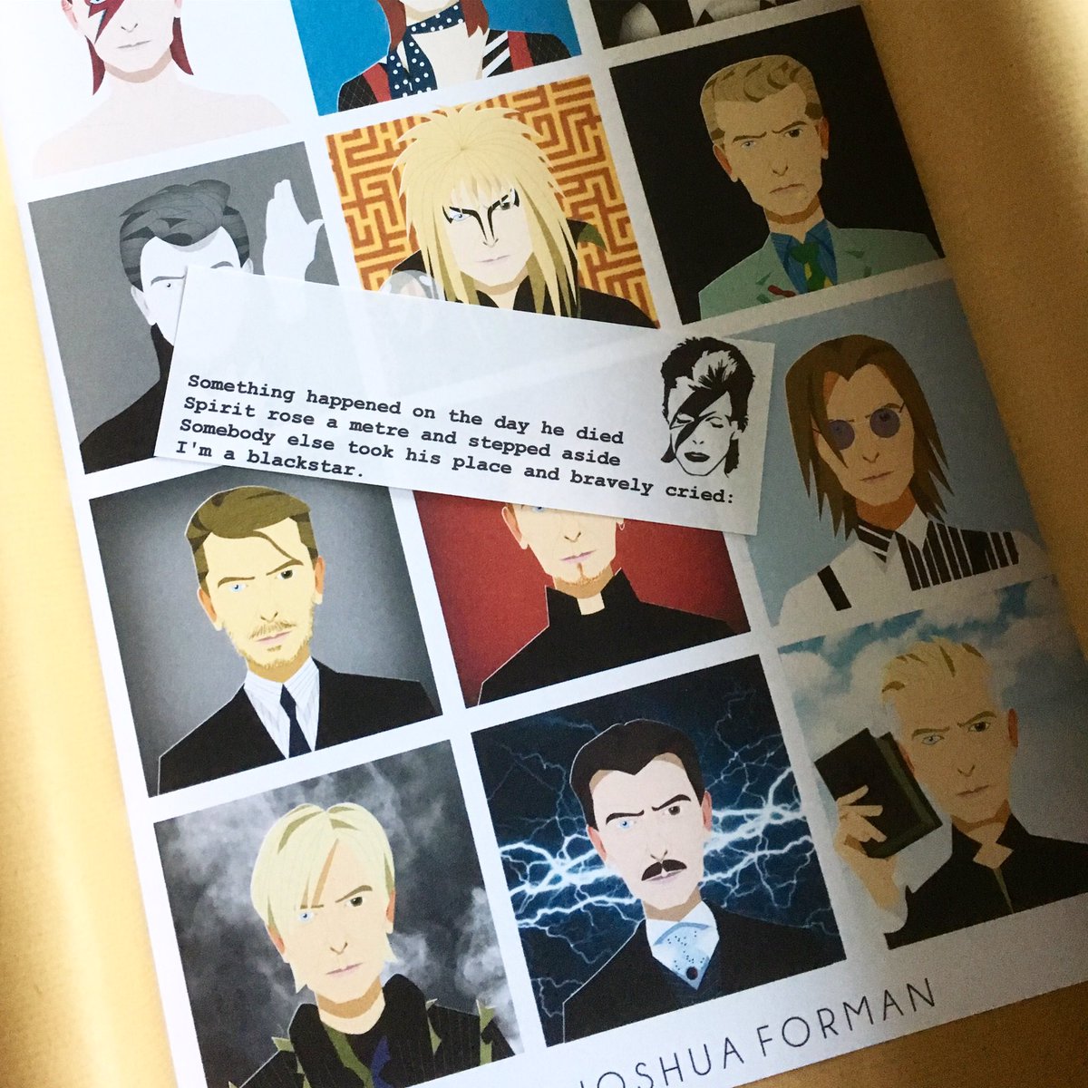 Just finished wrapping these prints to go on sale in <a href="/GroovyBabyLeigh/">Groovy Baby UK</a> tomorrow. <a href="/LoveLeighRoad/">Love Leigh Road</a> #DavidBowie