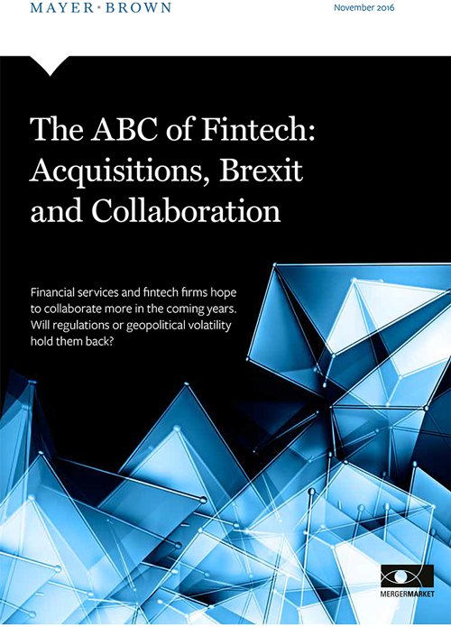 Mergermarket's tweet photo. Acquisitions, Brexit and Collaboration. Read the #ABCFintech in our new report w/@Mayer_Brown_UK @MergerReports https://t.co/JO2aMmtSpS https://t.co/JGd7JYvJ1j