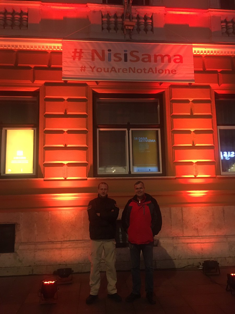 storsvedjan's tweet photo. #16DaysOfActivism   #orangetheworld as we strive to end violence against women and girls @SwedenBiH https://t.co/kA2rg2knFI