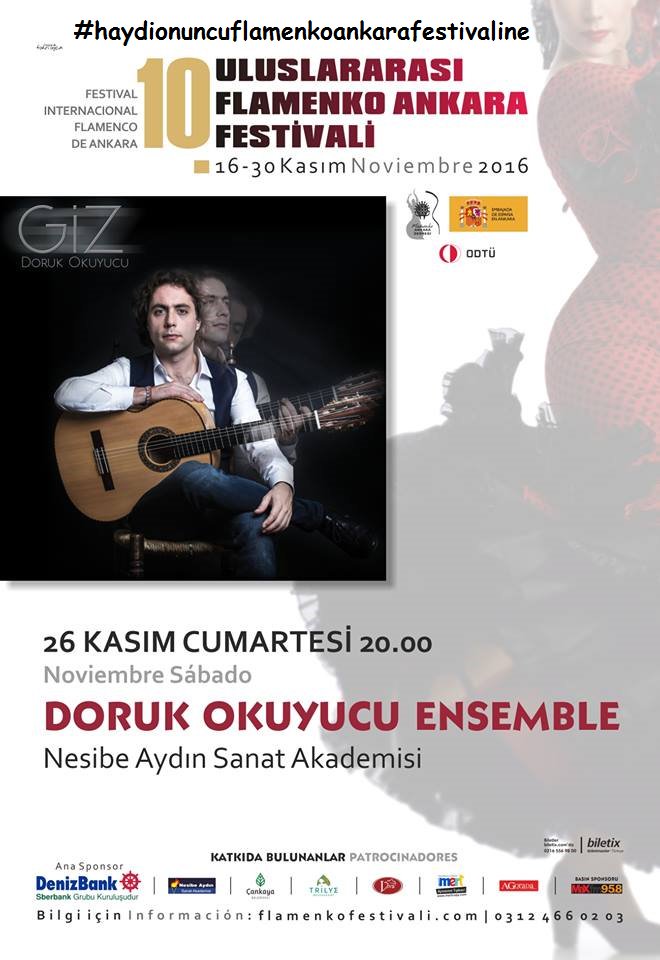 FlamenkoAnkara's tweet photo. Doruk Okuyucu Ensemble festivalimizi 10.yılında yalnız bırakmadı.

 #haydionuncuflamenkoankarafestivaline https://t.co/rFk6LGVqBJ