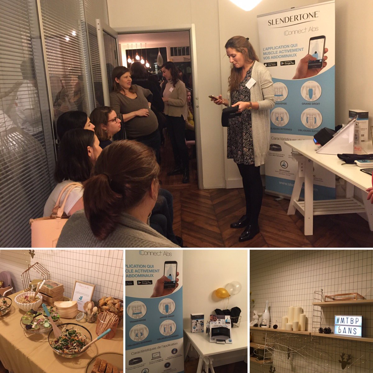 SlendertoneFR's tweet photo. En direct du très joli evt @mumtobeparty pr expliquer notre programme #postgrossesse avec la ceinture #ConnectAbs https://t.co/edva6Vphsz
