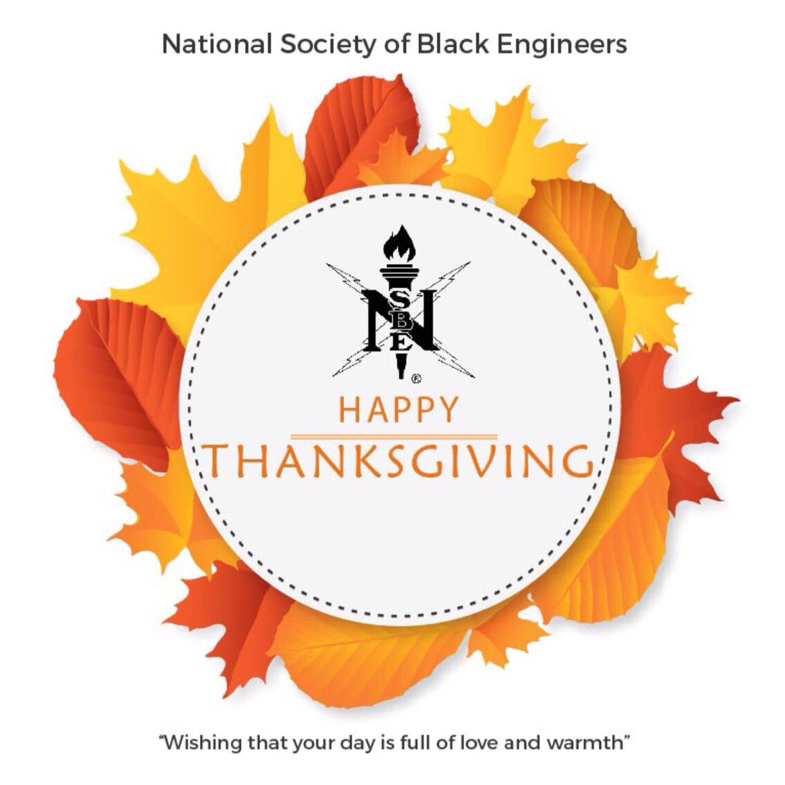 NSBE's tweet photo. #NSBE wishes you a Happy Thanksgiving! Enjoy this day with your family and friends 🦃 https://t.co/DZtk0dEKZX