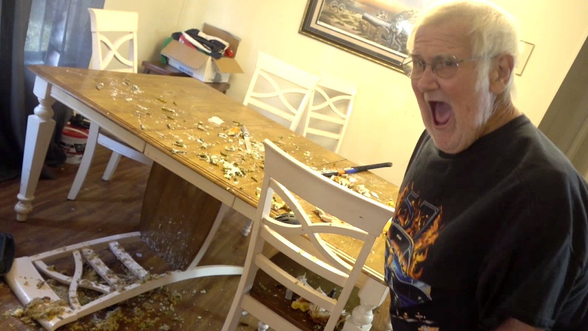BridgetteWest's tweet photo. ANGRY GRANDPA RUINS THANKSGIVING!! https://t.co/zMXWGuHr9j https://t.co/i8sgrV5CPH