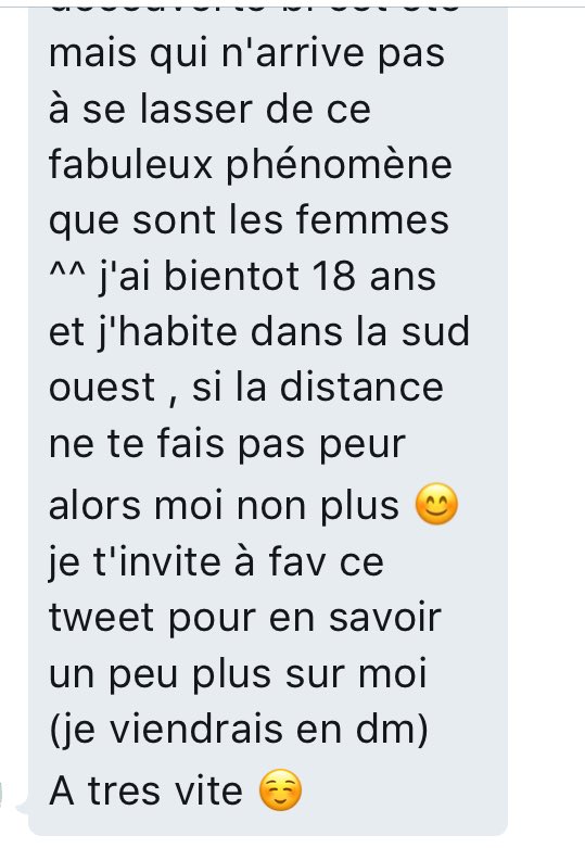 confessmeetfr's tweet photo. 17 ans, Sud Ouest, la distance ne la derange pas ! https://t.co/Unq3X5MO16