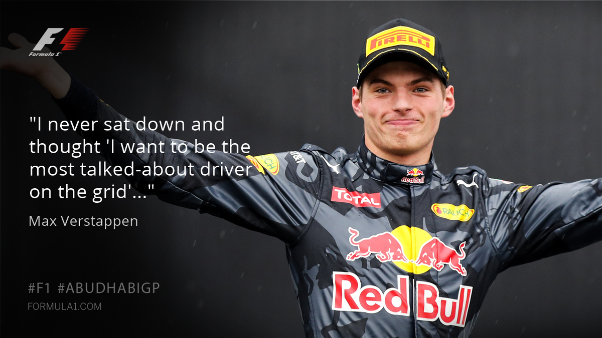 F1's tweet photo. #F1Finale @Max33Verstappen Q&amp;A
✏️ Battle for P4
✏️ Vettel rivalry
✏️ Controversies
Read >> https://t.co/0xcnhT61cp https://t.co/LV1KDtt1qU