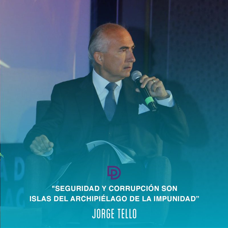 ForoVyE's tweet photo. "Seguridad y corrupción son islas del archipiélago de la impunidad" - Jorge Tello #VocesyExpectativas https://t.co/RafJup1VRt