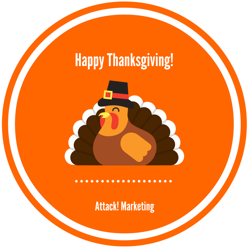 AttackMarketing's tweet photo. Happy Holidays to all of our friends, family, clients and staff! We're so #thankful for you! https://t.co/tFSVQX3KNb