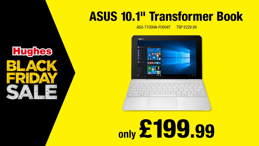HughesDirect's tweet photo. Enjoy this @ASUSUK 10.1" #TransformerBook in our #BlackFriday event for only £199.99! Hurry, only while stocks last! https://t.co/7tI8A1kKKP https://t.co/AAPISlkBxC