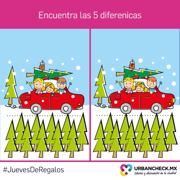 URBANCHECKMEX's tweet photo. 2. Gana 1 de las 5 recargas de $100 en @recorcholis 3. Dale RT a esta imagen y dinos cuáles son las 5 diferencias de la imagen. https://t.co/quk8sSwTKD