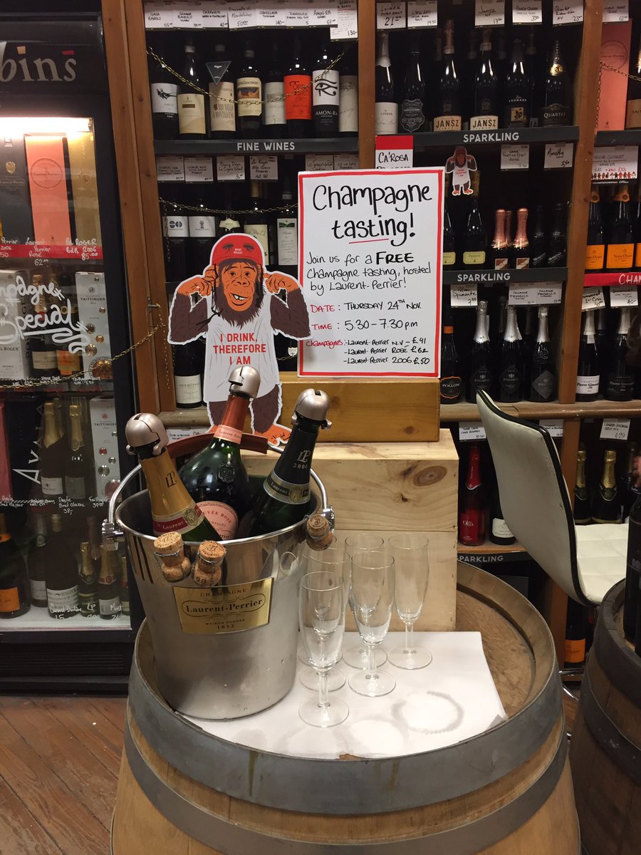 I'm tasting @ChampagneLPUK Brut, Vintage and Cuvée Rosé @oddbinsclapham