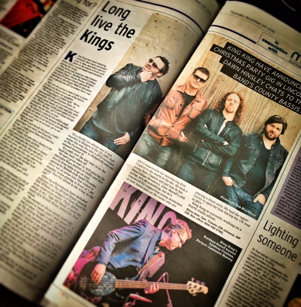 KingKingUK's tweet photo. @DawnHinsley_LE lincolnshire echo interview ahead of @engineshed Lincoln Xmas Party 18th Dec @LincsLive @knockoutkaine @BluesBoyKings https://t.co/E9NxoLMzzl