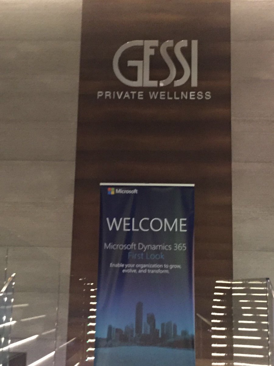 #Skybackbone all'anteprima della nuova suite #Dynamics365 di Microsoft presso la splendida location dei Gessi di Milano il 22 novembre
