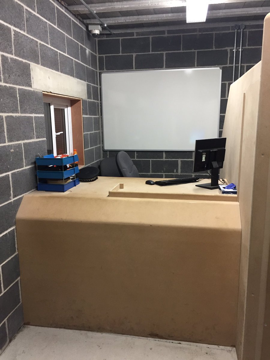 waynebakeruk's tweet image. My office for the afternoon as Custody Sergeant for public order role play day for Cohort 4E &amp;amp; 4F #trainforreality