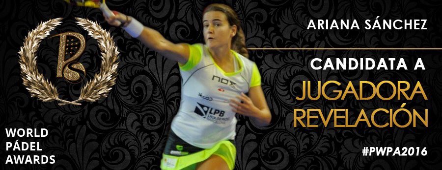 Votemos todos <a href="/asanchezfallada/">Ari Sánchez</a>  por el premio "Jugadora Revelacion" En este enlace: padelspain.net/world-padel-aw…
 #TeQueremosAri #MartitaArmy