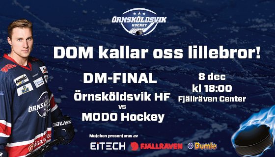 Inför DM-finalen den 8 december är idag 1728 biljetter sålda. Visst kommer du!