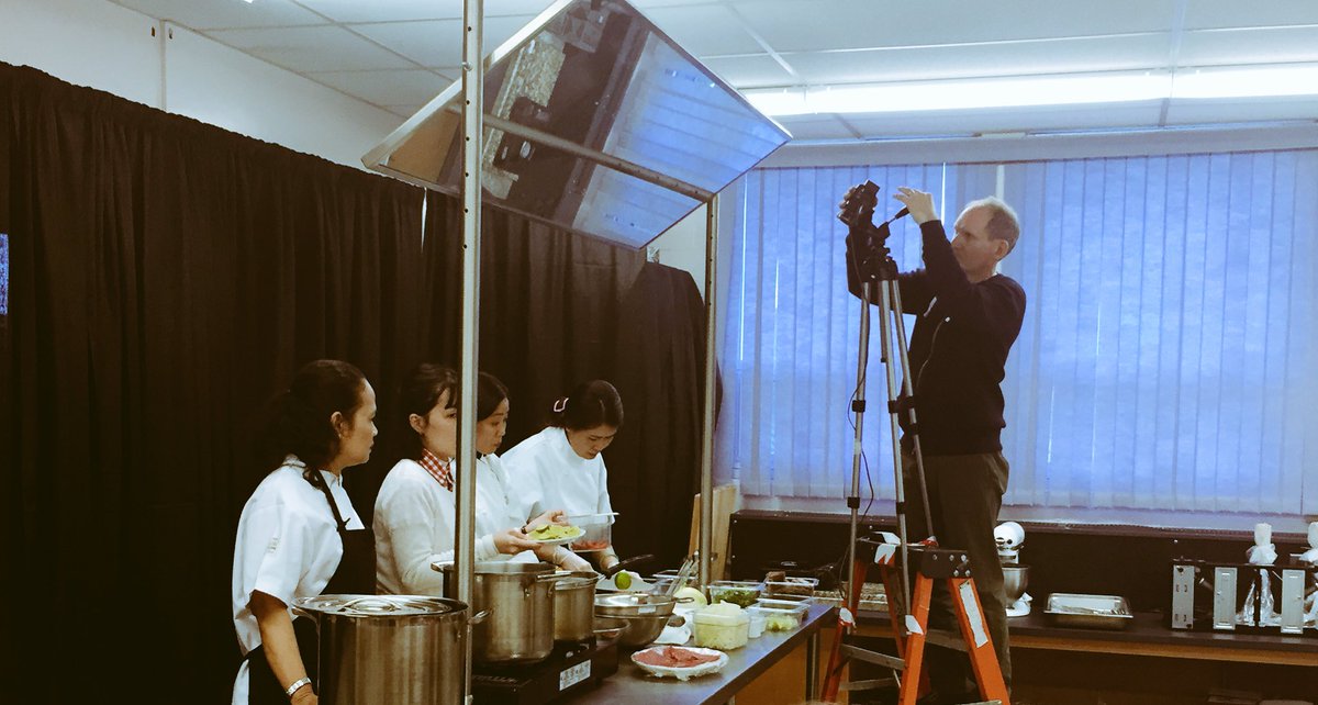 Video shoot for Vietnamese cooking demo - making Pho #vietnamesefood #pho