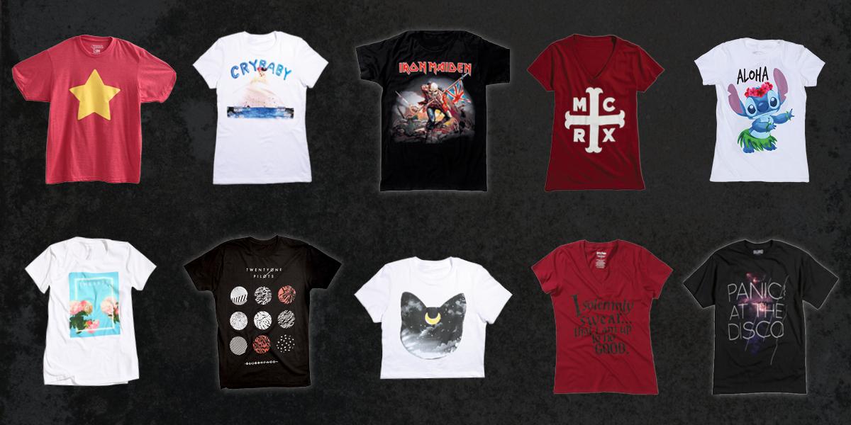 HotTopic's tweet photo. Make room in your closet... Tees are $10 online and in stores once they open! https://t.co/aXGprgSqQP https://t.co/wNv6GgR1Gb
