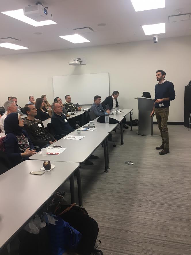 Great to see <a href="/scribblelive/">rockcontent.br</a> ceo <a href="/VincentMifsud/">Vincent Mifsud</a> giving back this morning by teaching students at <a href="/McMasterU/">McMaster University</a> about valuating #Tech companies