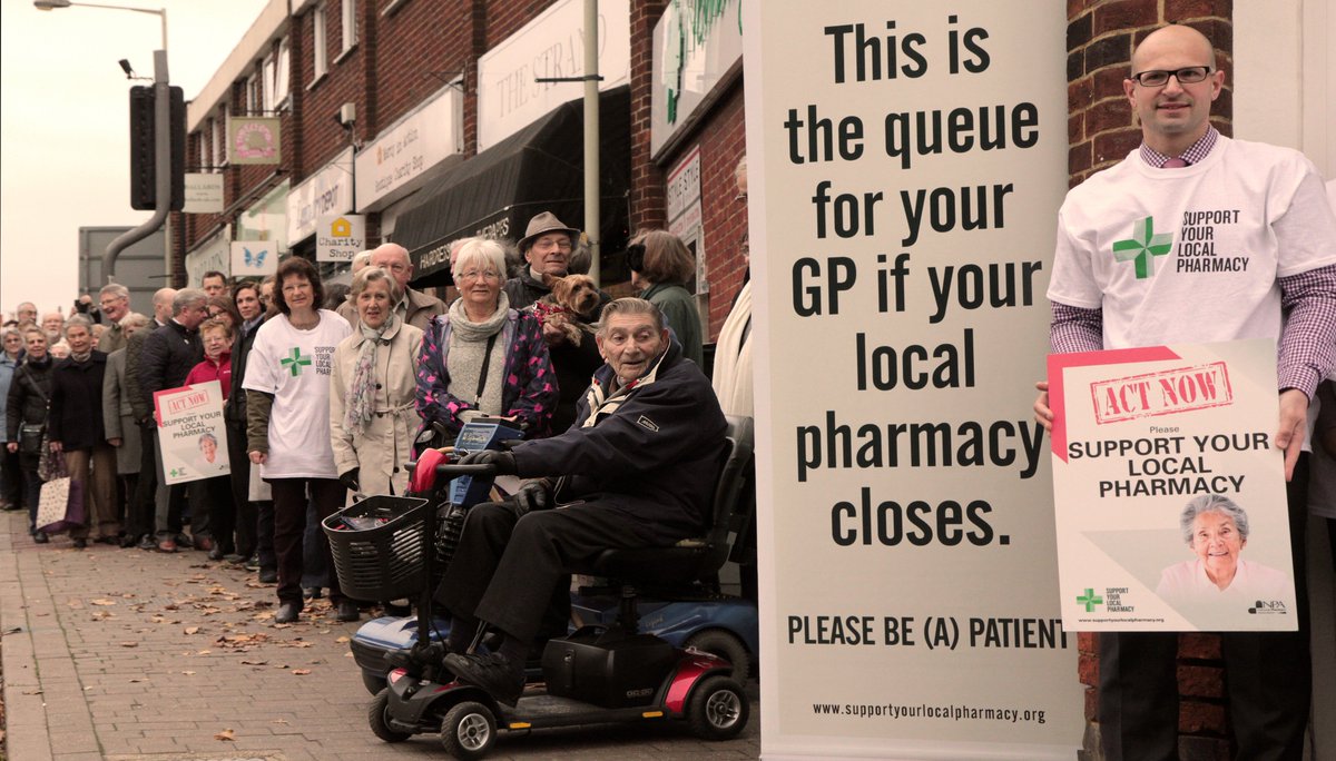 NPA1921's tweet photo. Today at Newdays Pharmacy, Maidenhead constituency, local public and pharmacists gather to oppose govt. cuts #LoveMyPharmacy @mowat4ws https://t.co/FOahbF2hmo