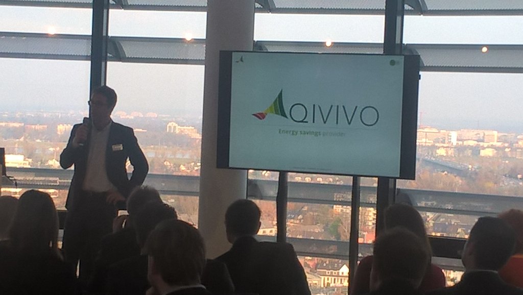 VTerreaux's tweet photo. @qivivo on a pitch contest during #FTD16 #innovation #smarthome @Vodafone_de @BF_Deutschland @BF_TechServices https://t.co/kP4zlhNxCn