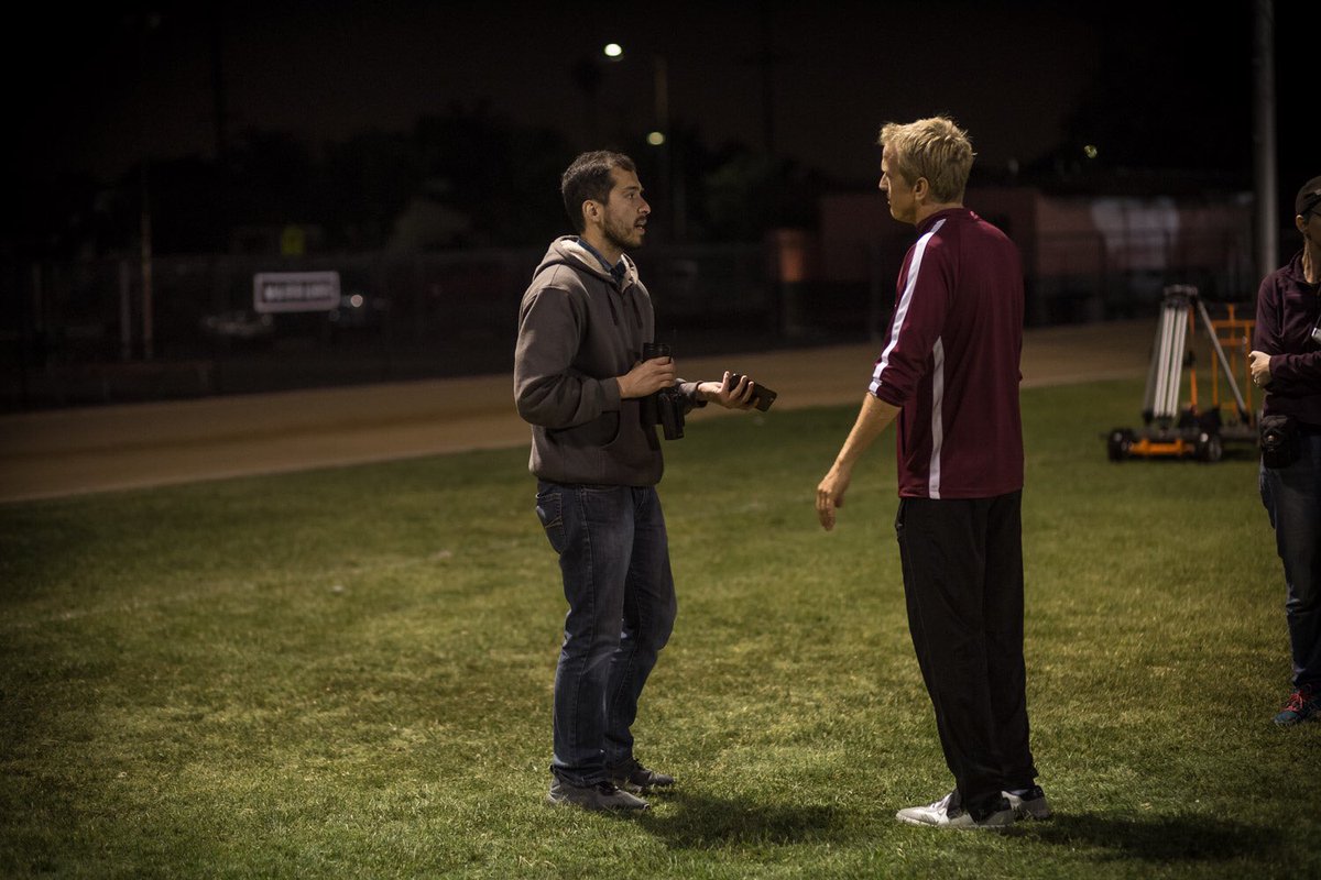 shootthemovie's tweet photo. "AK, you said there were donuts." "Patrick, wullah, tomorrow, jellied &amp; with sprinkles. Now can we do this scene again?" #indie #setlife https://t.co/sdB5nN5lwf