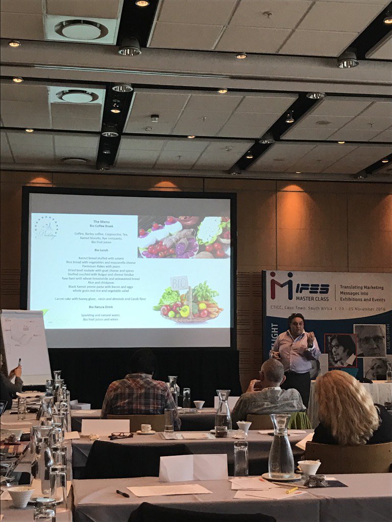 EventGreening's tweet photo. Great to hear an international best practice on sustainable catering by Alessandro Barbisotti #ifesmasterclass https://t.co/lpZW3J6udC
