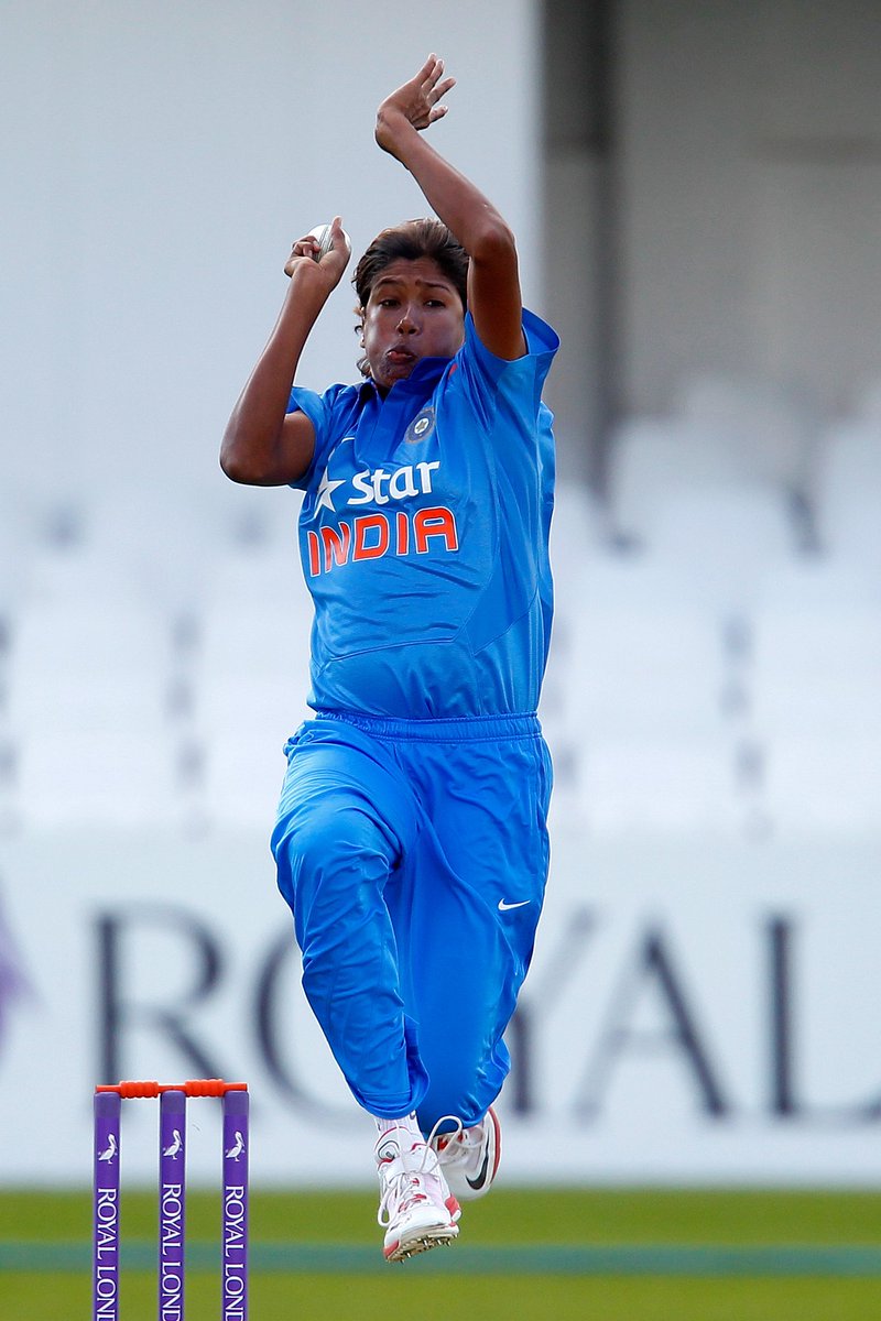 ICC's tweet photo. Happy Birthday to one of the fastest bowlers in women's cricket, the ICC Women's Player of the Year in 2007, Jhulan Goswami! https://t.co/4vK4lsAGms