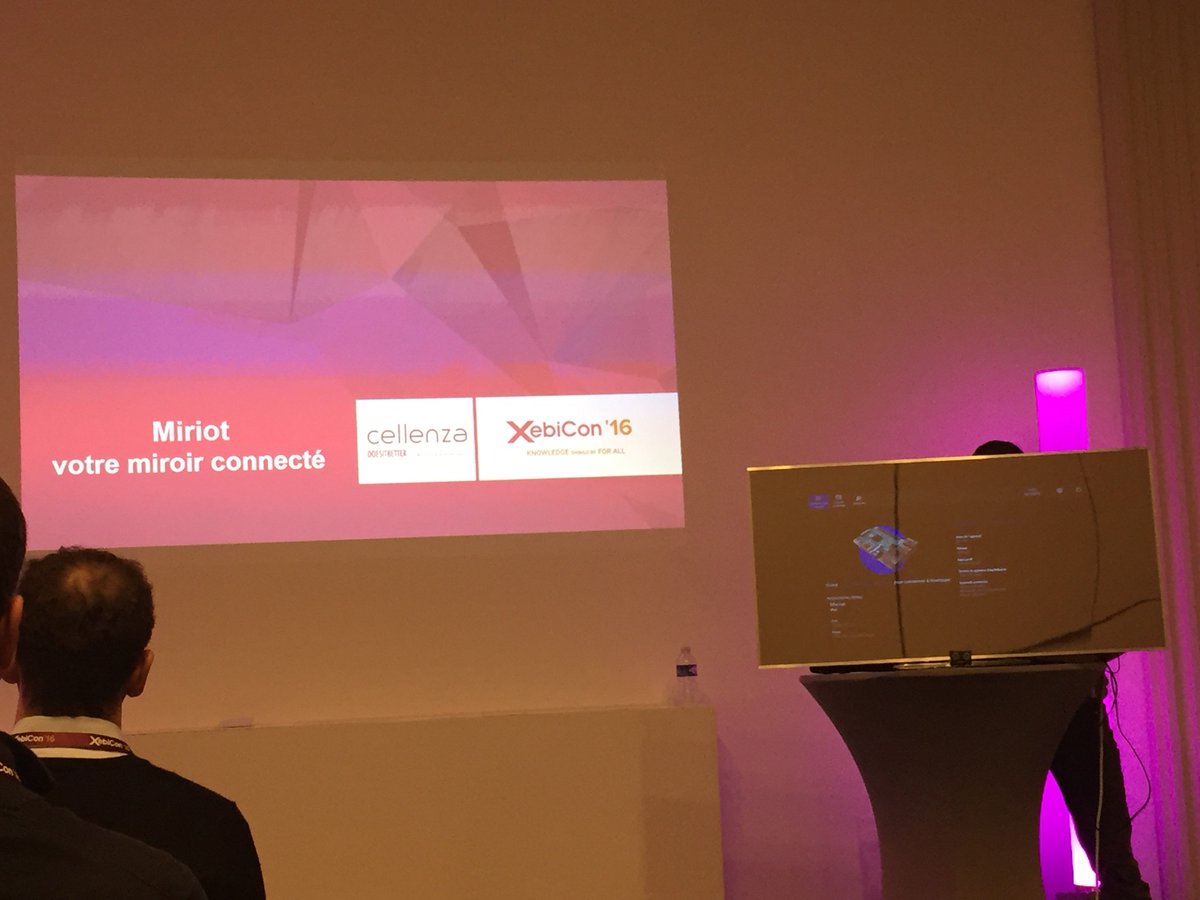 cellenza's tweet photo. La V2 de notre miroir connecté #MirIoT avec #raspberrypi 2, #Windows10 &amp; #Azure présenté à la #xebicon est ici : https://t.co/CvOqRQmU3x ! https://t.co/wa0bpihKK9