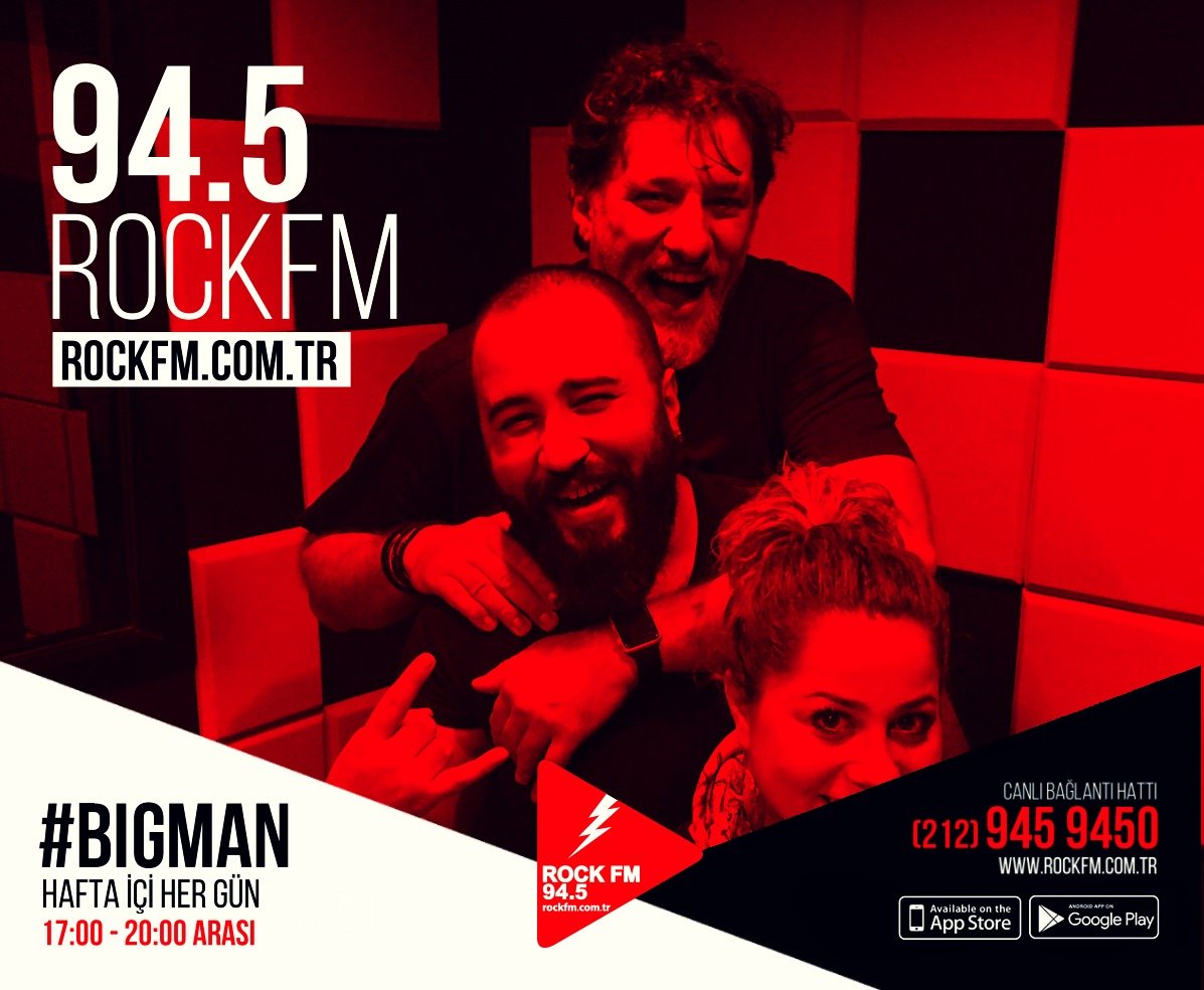 Bigman ve Eşrafı hafta sonuna yavaş yavaş yaklaşırken sizi hafta sonundaymış gibi keyiflendirecek programıyla 94.5 Rock FM 'de yayında!