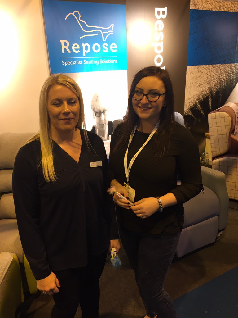 Repose_Seating's tweet image. Lisa with Lisa from @ot_magazine at @TheOTShow
